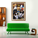 DIY 5D Diamond Embroidery Paint Colorful Dog Cross Stitch Craft Home Decor
