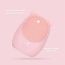 Red Facial Cleansing Brush Silicone Electric Facial Brush Skin Cleanser Dee
