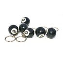 New Black 8 Billiard Ball Key Chain Bag Accessories Keyring Car Key Holder G JR