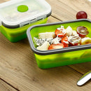 4Pcs Set Foldable Silicone Food Lunch Box Fruit Salad Storage Food Box Cont L2P7
