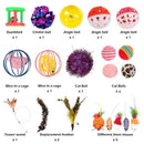 Kitten Toys Variety Pack, Cute Kitty Toys For Cats 20 Pieces - Cat Toys Set Q4R9