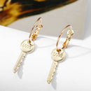 Fashion Love Key Drop Dangle Earrings Statement Punk Earrings Women Jewe lbTOCA