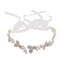 Gorgeous Ladies Girls Leaf Crystal Hair Band with Ribbon Headwear