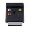 RGB Scart to Composite 3 RCA S-Video TV Adaptor Converter Box Connector