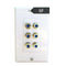 6 Speaker Post Banana Plug Audio Surround Wall Face Plate