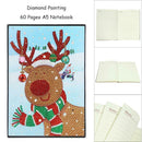 DIY Christmas Elk Special Shaped Diamond Painting 60 Pages A5 Diary Book