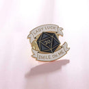 Creative Geometric Brooch Letters Badges Backpack Jacket Jewelry (Black) A