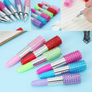 Novelty Lipstick Ballpoint Ball Point Pen For Office Stationery Students Writing