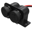 In Car 12V Waterproof Double Cigar Cigarette Lighter Socket Charger Adapt W2L6