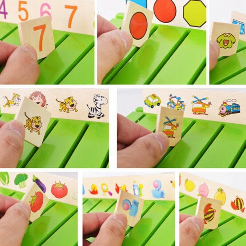 Early Educational Wooden Toys For Children Preschool Alphabet Classificatio K8B8