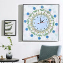 DIY Flower Special Shaped Diamond Painting Cross Stitch Clock Home Decor