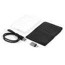 2.5 inch USB 3.0 Hard Disk Enclosure 6Gbps HDD SSD External Case (White) A