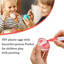 Easter 50pcs Plastic Easter Eggs DIY Easter Eggs Plastic Colors/set Pens Eg W5W5