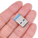 5 Pcs USB 3.0 A Type Male Plug Connector High-speed Data Transmission Kw