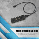 10 RGB Sync HUB Splitter Extension Cable for Motherboard RGB Fan (12V 4Pin) SN9F