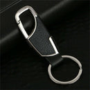 Men Creative Metal Faux Leather Key Chain Ring Keyfob Car Keyrings Keychain G JR