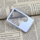 3X 6X Credit Card Loupe Magnifier Glass Square Microscope with LED Light