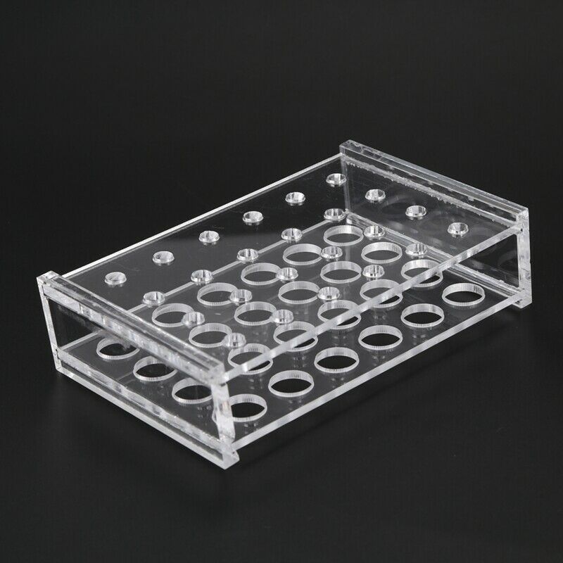1.5Ml Centrifuge Tubes 11mm Dia Test Tube Plastic Rack Stand 24 Holes N1Q2