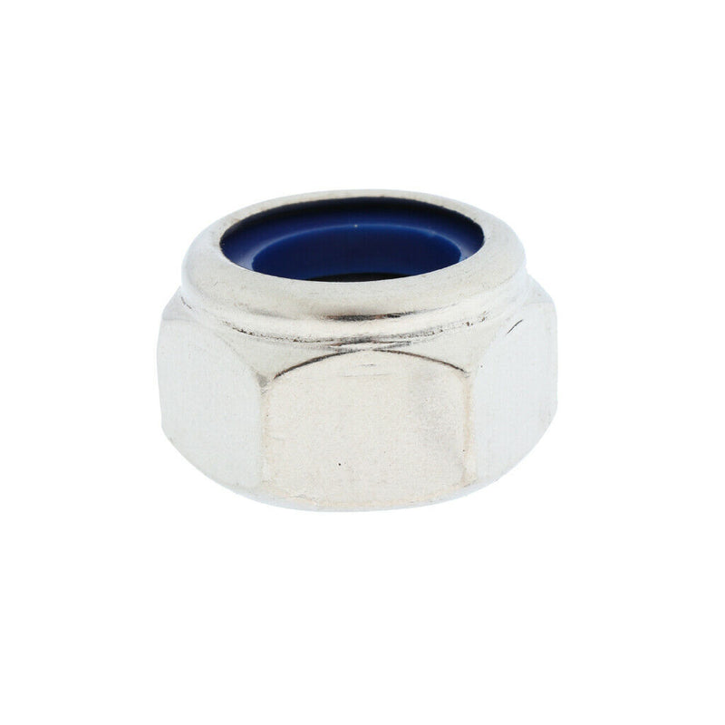 Lock Nut 50Pcs M20 Stainless Steel Hex With Nylon Insert By Bolt Dropper High