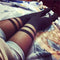 Black Sexy Women Temptation Sheer Mock Suspender Tights Pantyhose Stockings B.AU