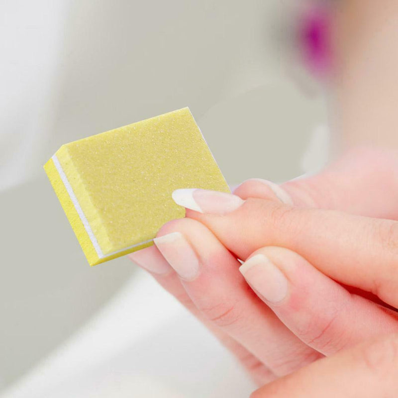 50pcs Sponge Nail Art Polish Buffing Blocks Sanding Grinding Manicure Buffers