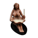 Naked Lady Ceramic Incense Burner Smoke Back flow Cone Holder Ce E7D8 Glaze L0B8