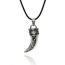 Trendy Stainless Steel Domineering Wolf Tooth Shape Pendant Necklace Jewelry LJ