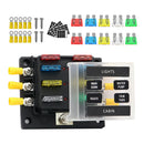 6-Way Blade Fuse Box Block Holder LED Indicator Light 12V-32V Marine Boats Car