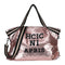 Letters Sequin Crossbody Shopping Bags Women Large Shoulder Handbag (Pink)