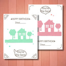 House and tree Metal Cutting Dies For Scrapbooking Stencils DIY Album Card JR