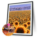 Mosaic Diamond Painting DIY Sunflower Full Round Drill Rhinestone Picture