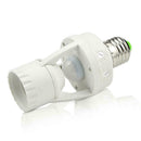 Infrared Body Sensor Lamp Head E27 LED Lampholder Bulb Bright Garden Home U0X3