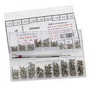 500pcs Tiny Screws Nuts + Screwdriver Watch Electronics Eyeglasses Screws