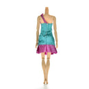 1Pc Purple and Green Single Shoulder Dresses for s Princess Dolls14cmJ* V N.ES