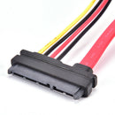 SATA Combo 15 Pin Power and 7 pin Data Cable 4 pin Molex to Serial ATA Lea  Pf