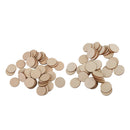 55 pcs 40/50mm Wooden Piece Round Wooden Piece Creative Decor for Xmas Party