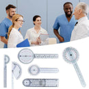 6pcs/set Multi-Ruler Spinal Finger Goniometer Angle Spinal Ruler N3G1