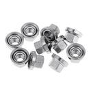 10Pcs M10 Bike Wheel Hub Axle Nuts Aluminum Bicycle Skewer Bolt Screw Nuts