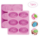 6-Cavity Homemade Making Chocolate Cake Honey Bee Soap Mold Silicone Mould Tray