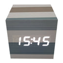 Simple Noiseless LED Digital Alarm Clock Thermometer Date Voice Control