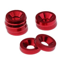 8 Sets M6x20mm Aluminium License Plate Frame Bumper Fender Bolt Screw Red