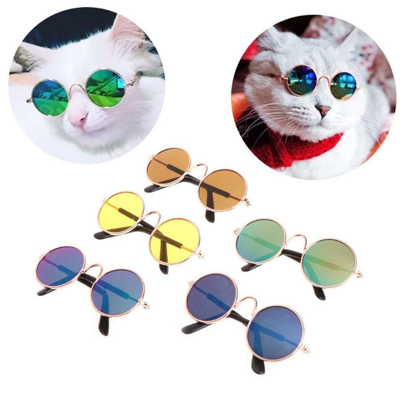 Pet Cat Puppy Small Dogs Glasses Sunglasses Eye Wear Protection Photo Prop Decor