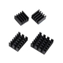 4Pcs Aluminum Alloy Heatsink Cooler Circuit Board Cooling for Raspberry Pi Black