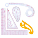 5Pcs French Curve Metric Template Ruler Measure for Designers Sewing Drawing