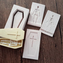 4pcs Halloween Cross Skeleton Molds Silicone Candy Soap Mold Baking Mould