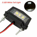 3 LED License Plate Light Lamp Tail Light Bulb 12V for Motorcycle Motorbike Dirt