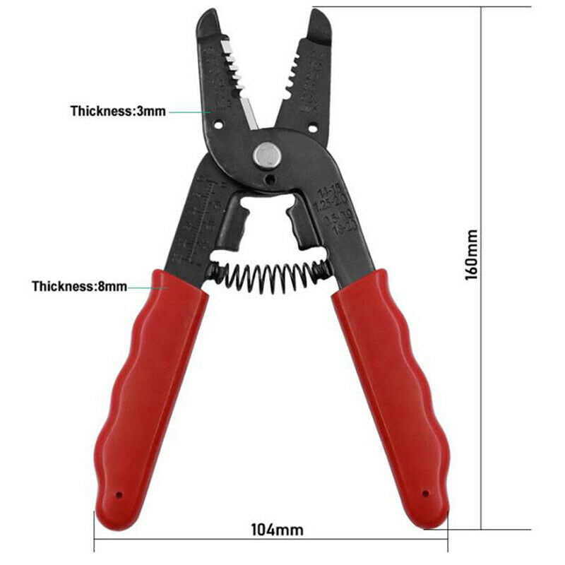 Crimper Cable Cutter Multifunctional Wire Stripper Stripping Hand Tool 0.9-5 Hn