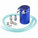 Baffled Universal Aluminum Oil Catch Can Reservoir- blue