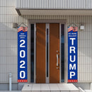 2020 U.S. Presidential Campaign Gate Couplets General Election Trump Hangs Flag