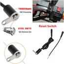 12V Universal Waterproof Motorcycle Handlebar Reset Switch Buttons Engine ON- Gw